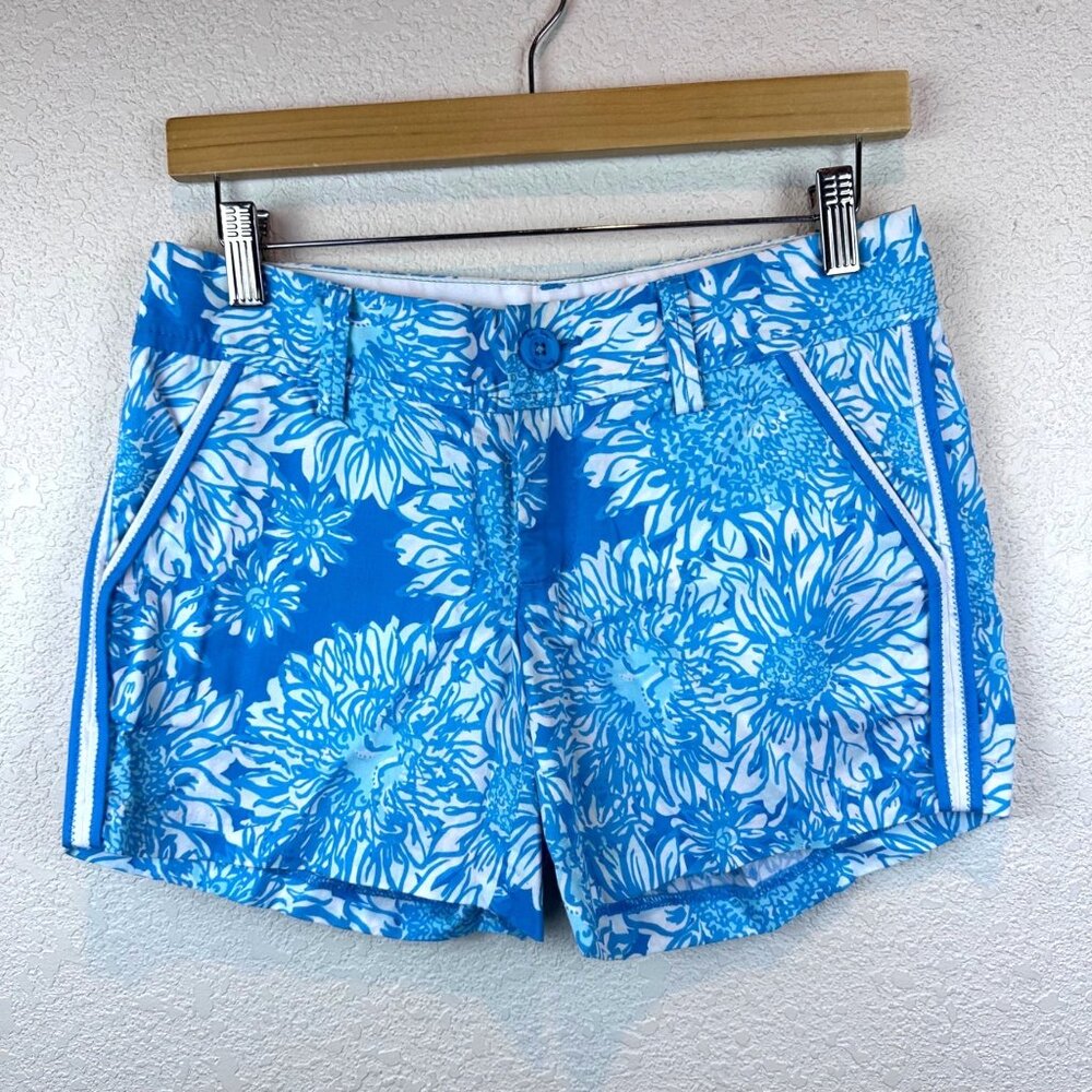 Lilly Pulitzer Callahan Shorts Womens Size 0 Nautical Coastal Boho Cruise Beach